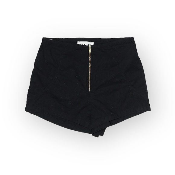 One Teaspoon ✌︎︎ High Waist Exposed Zip Front Lightweight Shorts ✌︎︎ Black XXS - Picture 13 of 16